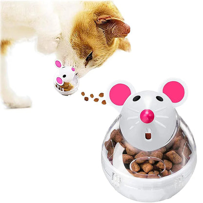 Interactive Cat Food Tumbler Toy and Feeder Ball