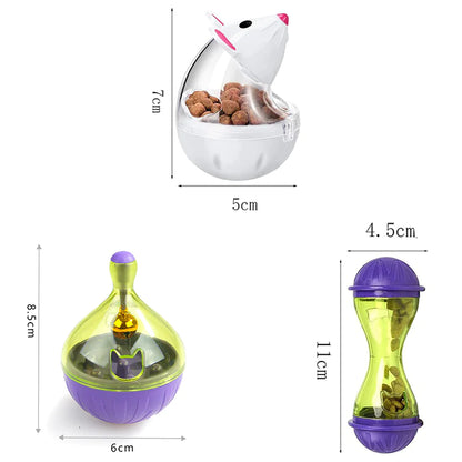 Interactive Cat Food Tumbler Toy and Feeder Ball