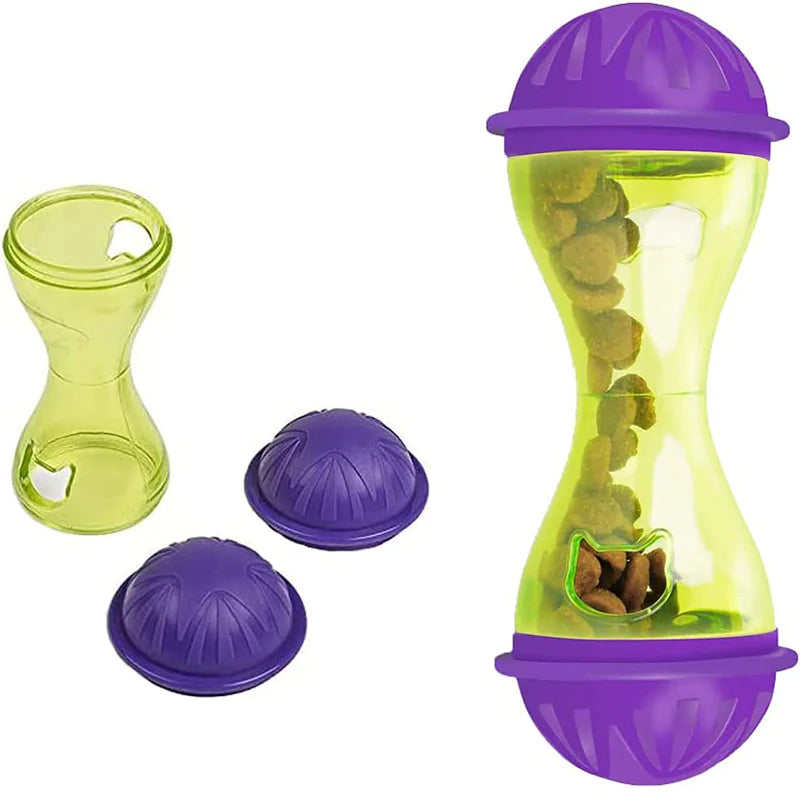 Interactive Cat Food Tumbler Toy and Feeder Ball