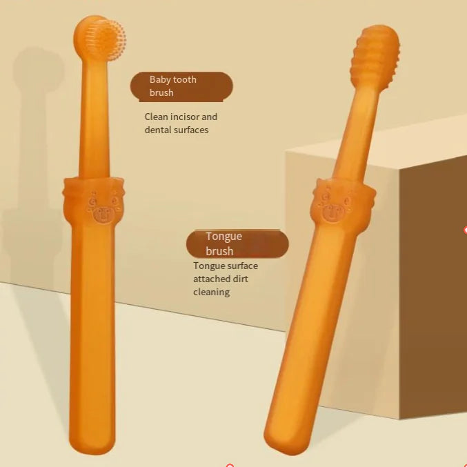 2pcs Cat Toothbrush Set - Silicone Teeth Cleaning Supplies