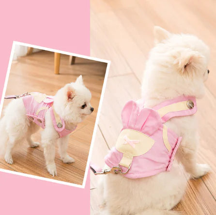 Pet Vest Harness Leash for Small to Medium Dogs
